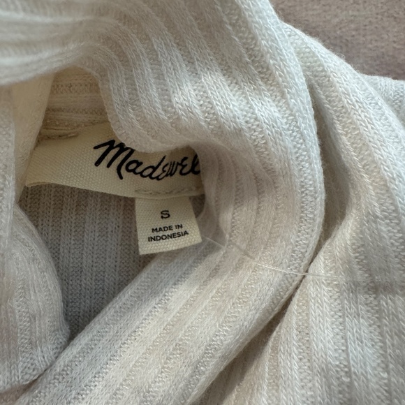 Madewell Ribbed Turtleneck Long-Sleeve Tee • size small • NT768 • NWT - Picture 14 of 15